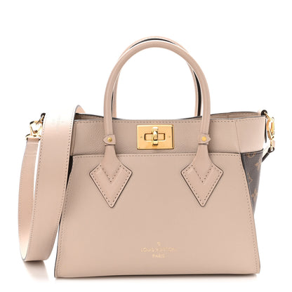 Louis Vuitton Calfskin Monogram On My Side PM Greige 1 of 9