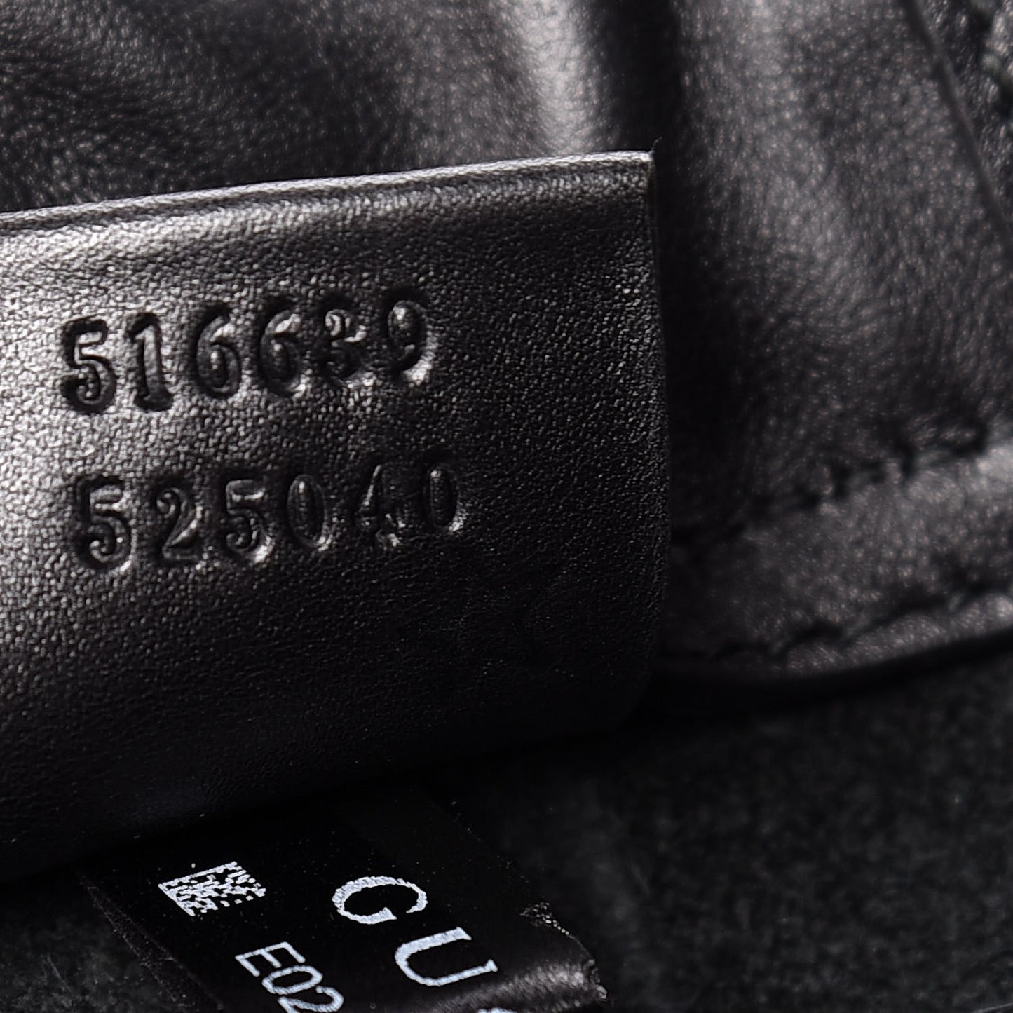 Calfskin Logo Drawstring Backpack Black