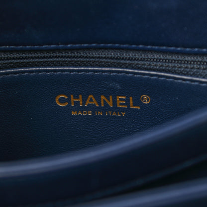 Chanel Lambskin Quilted Small Trendy CC Flap Dual Handle Bag Navy 6 of 12