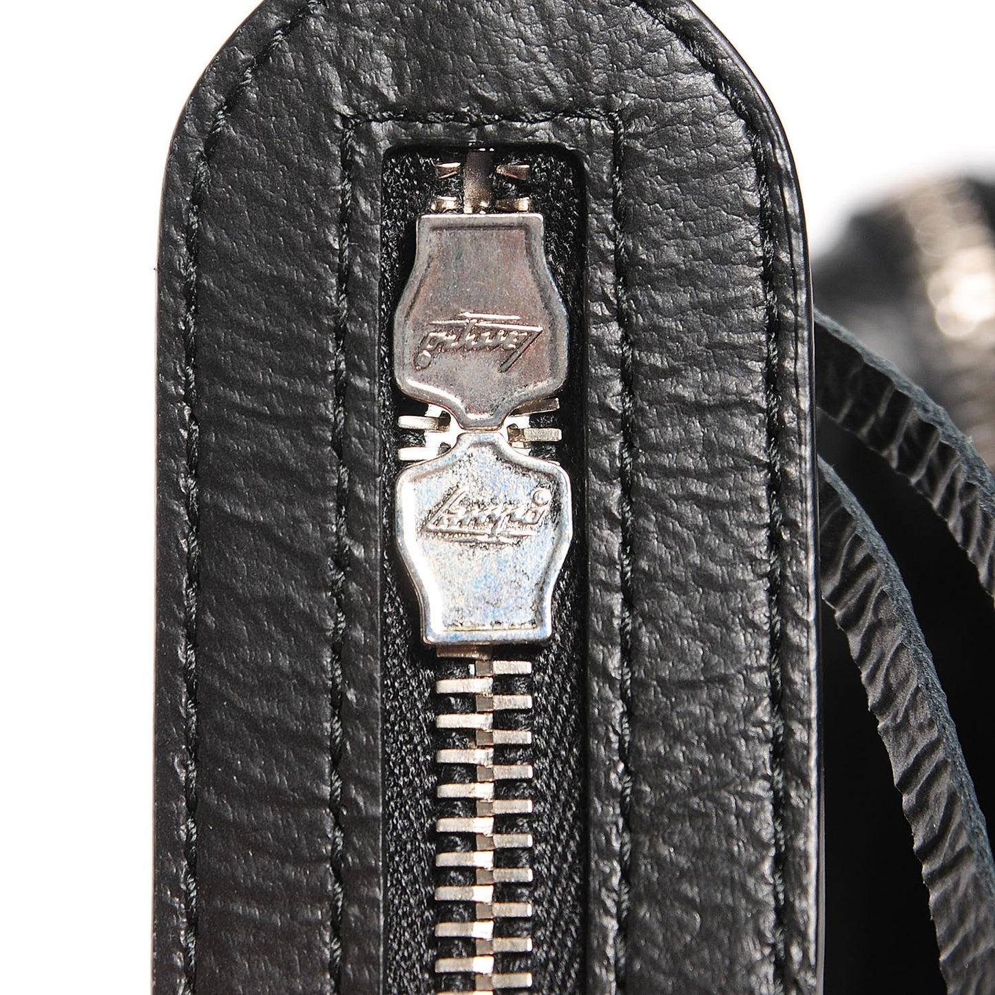Matte Goatskin Rubber Covered Classic Hardware Mini City Black