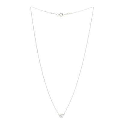 Tiffany Platinum Diamond .32ct Elsa Peretti Diamonds by the Yard Pendant Necklace 3 of 5