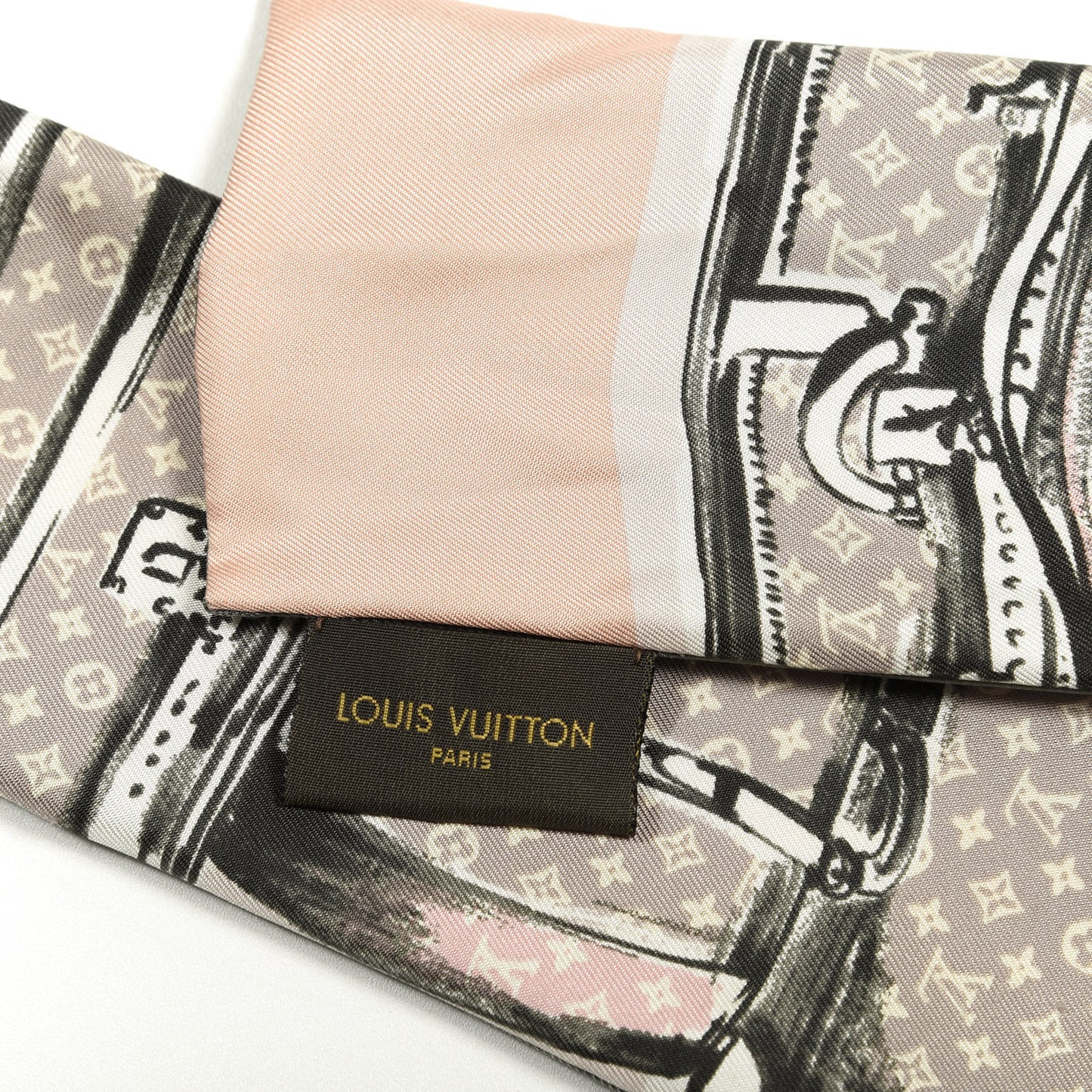 Silk Monogram Trunks Bandeau Rose Poudre