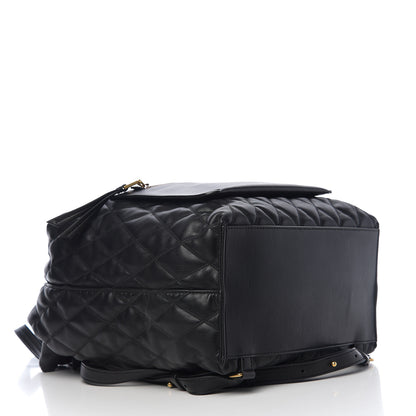 Givenchy Rubberized Canvas Quilted Duo Backpack Black 3 of 11