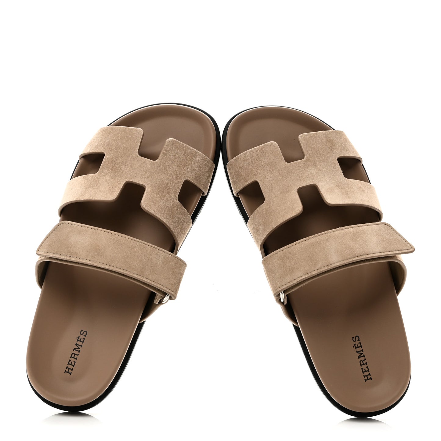 Suede Goatskin Womens Chypre Sandals 38 Beige Sable