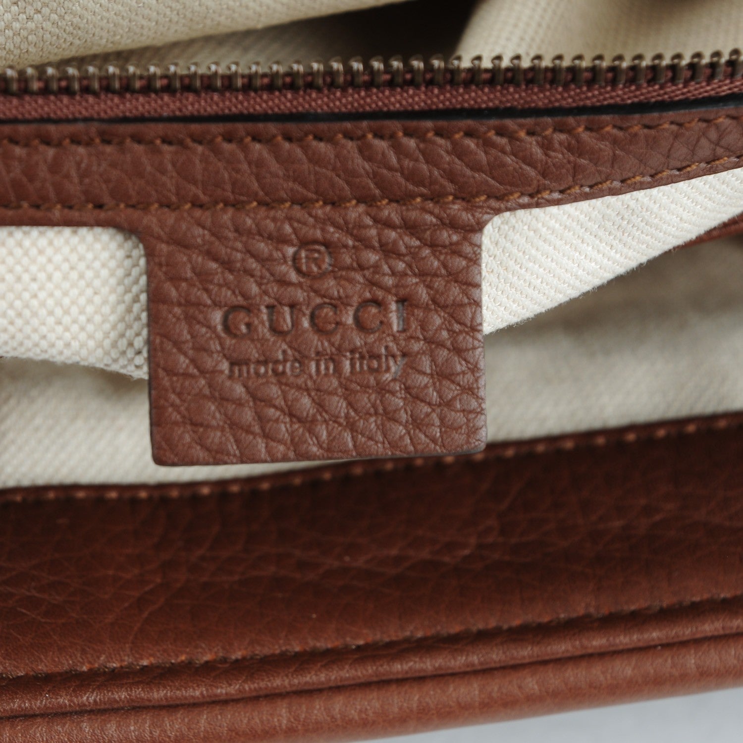 Gucci Cellarius Calfskin GG Marmont Shoulder Bag Nut Brown 6 of 7
