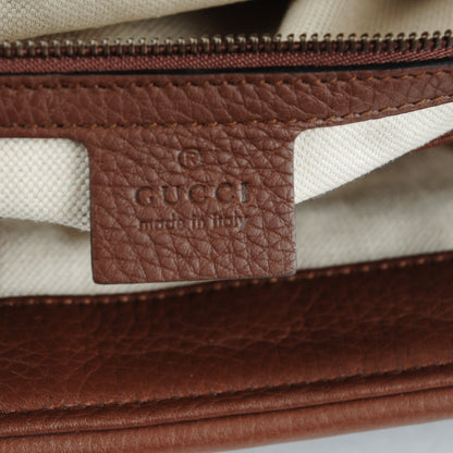 Gucci Cellarius Calfskin GG Marmont Shoulder Bag Nut Brown 6 of 7