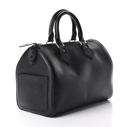 Louis Vuitton Epi Speedy 25 Black 3 of 10