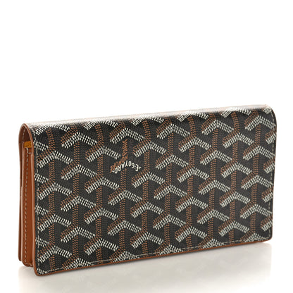 Goyard Goyardine Richelieu Wallet Black Gold 3 of 9