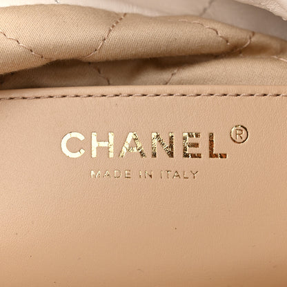 Chanel Shiny Calfskin Quilted Mini Chanel 22 White Black 6 of 10