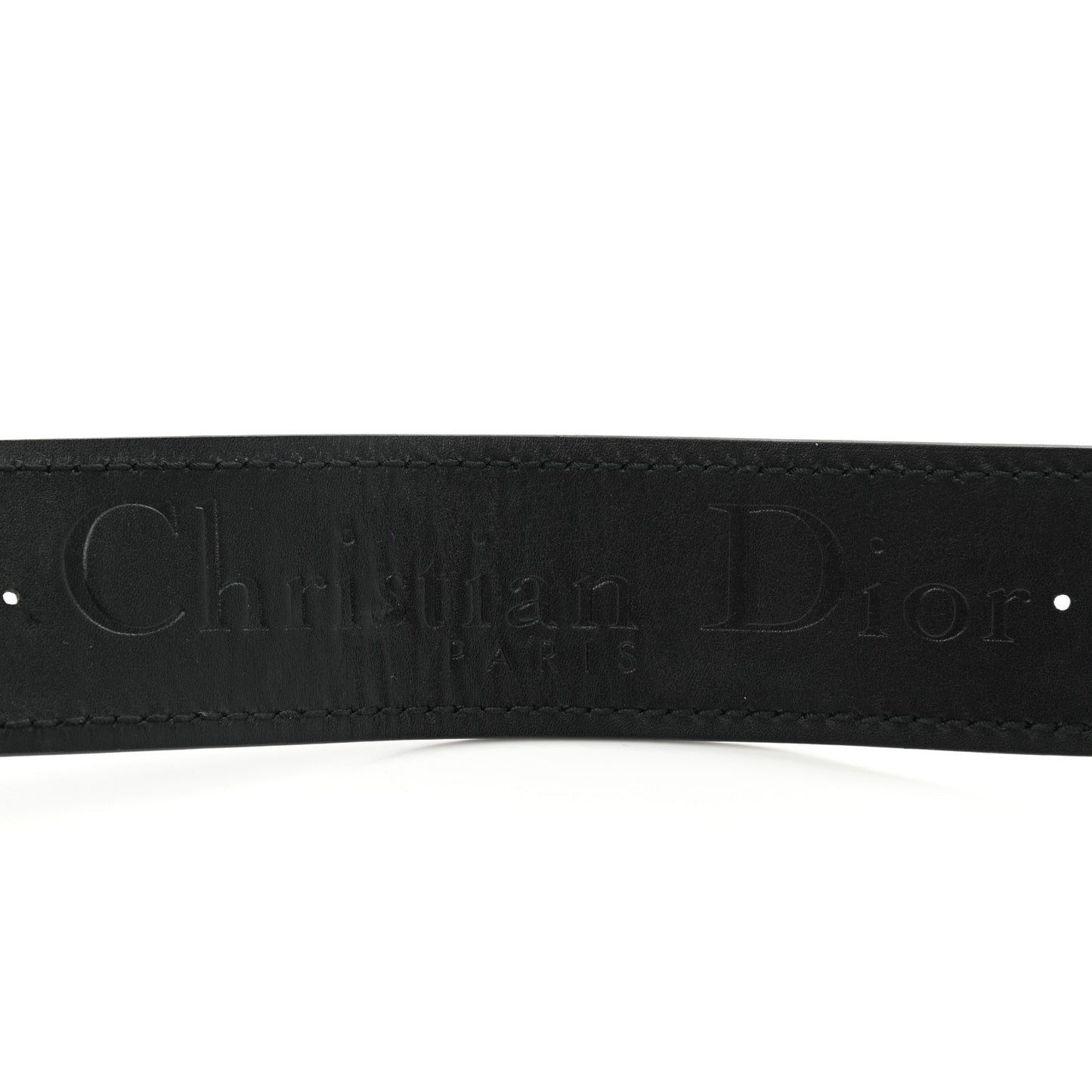 Calfskin Studded J’Adior Shoulder Strap Black