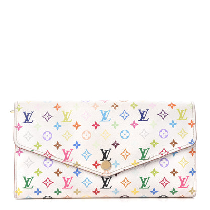 Louis Vuitton Monogram Multicolor Sarah Wallet NM White Eglantine 1 of 6