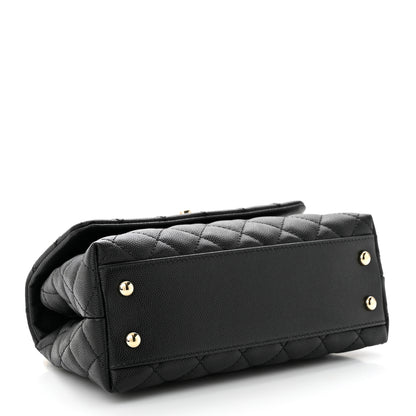 Chanel Caviar Quilted Mini Coco Handle Flap Black 4 of 10