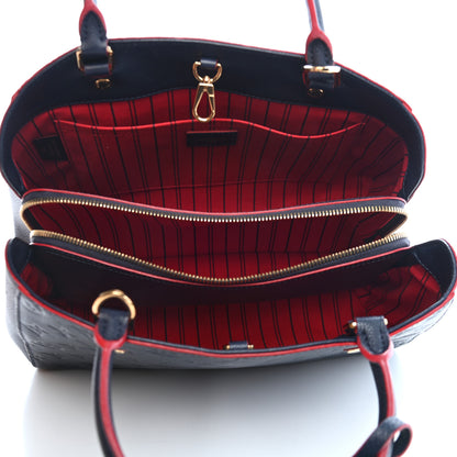 Louis Vuitton Empreinte Montaigne MM Marine Rouge 5 of 10