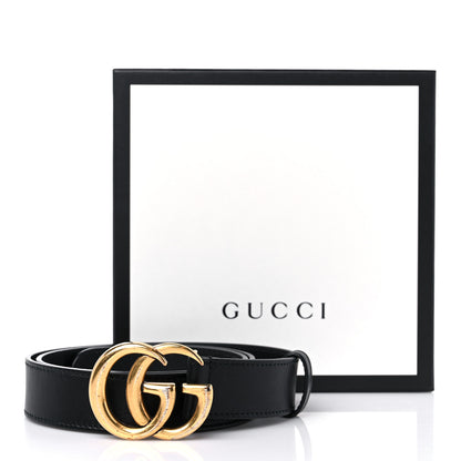 Gucci Calfskin Double G 30mm Belt 85 34 Black 7 of 7