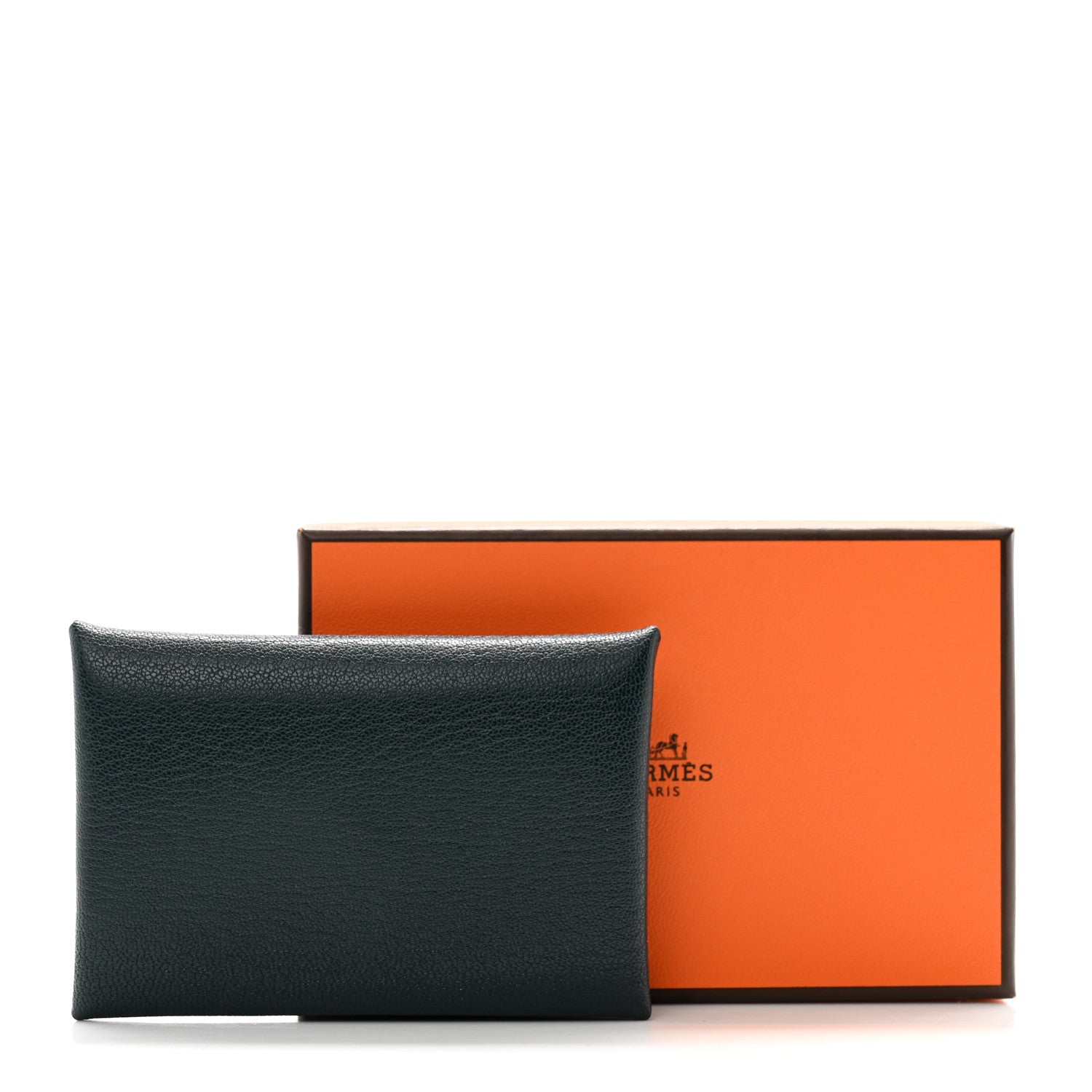 Hermes Chevre Mysore Calvi Card Case Vert Cypress 8 of 8