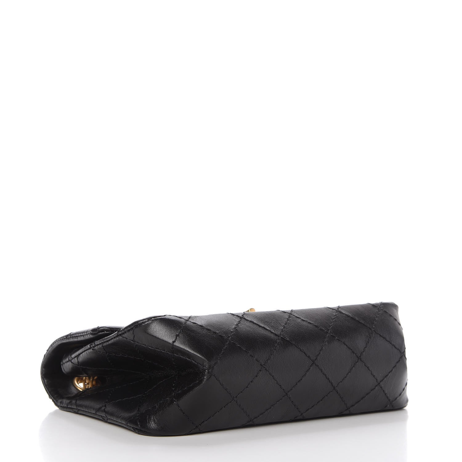 Chanel Aged Calfskin Quilted 2.55 Reissue Mini Flap Black 4 of 11