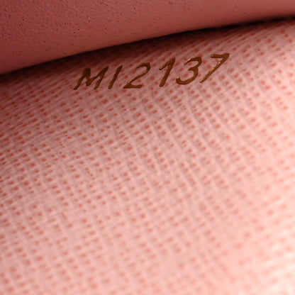 Louis Vuitton Damier Azur Victorine Wallet Rose Ballerine 7 of 8
