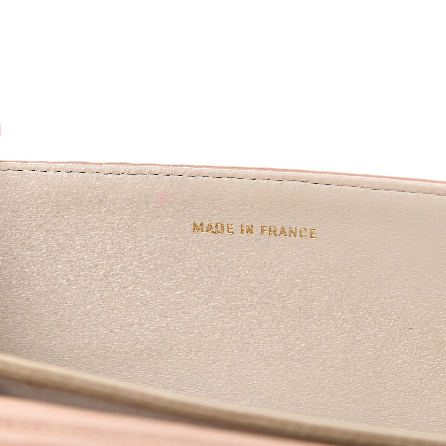 Lambskin Quilted Mini Flap Beige