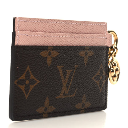 Louis Vuitton Monogram LV Charms Card Holder Rose Ballerine 3 of 7