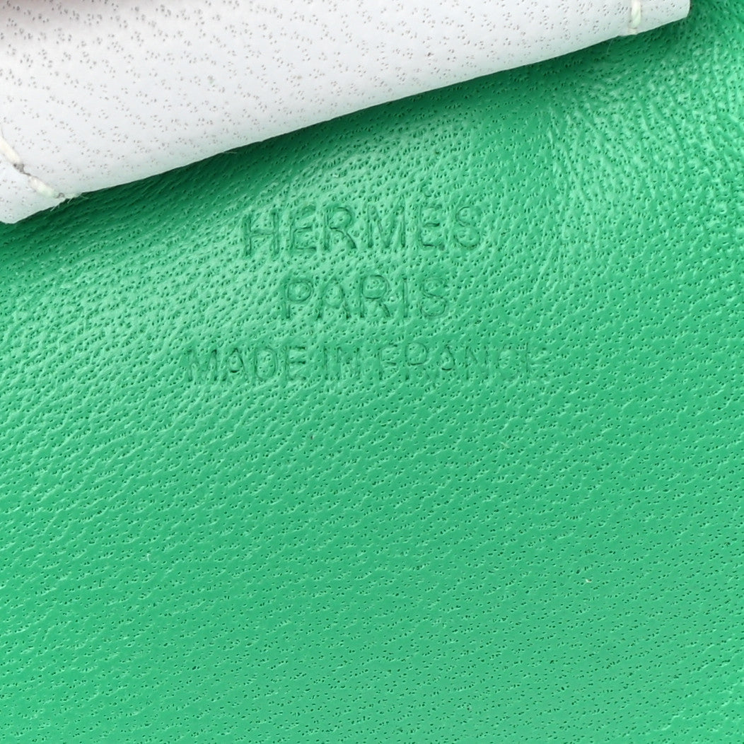 Hermes Milo Lambskin Grigri Rodeo Horse Bag Charm MM Menthe Malachite Brume 3 of 5