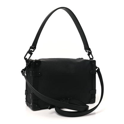 Louis Vuitton Calfskin Side Trunk MM Black 3 of 10
