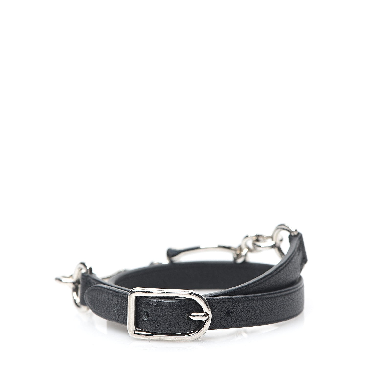 Hermes Swift Etrier Double Tour Bracelet T2 Black 2 of 5