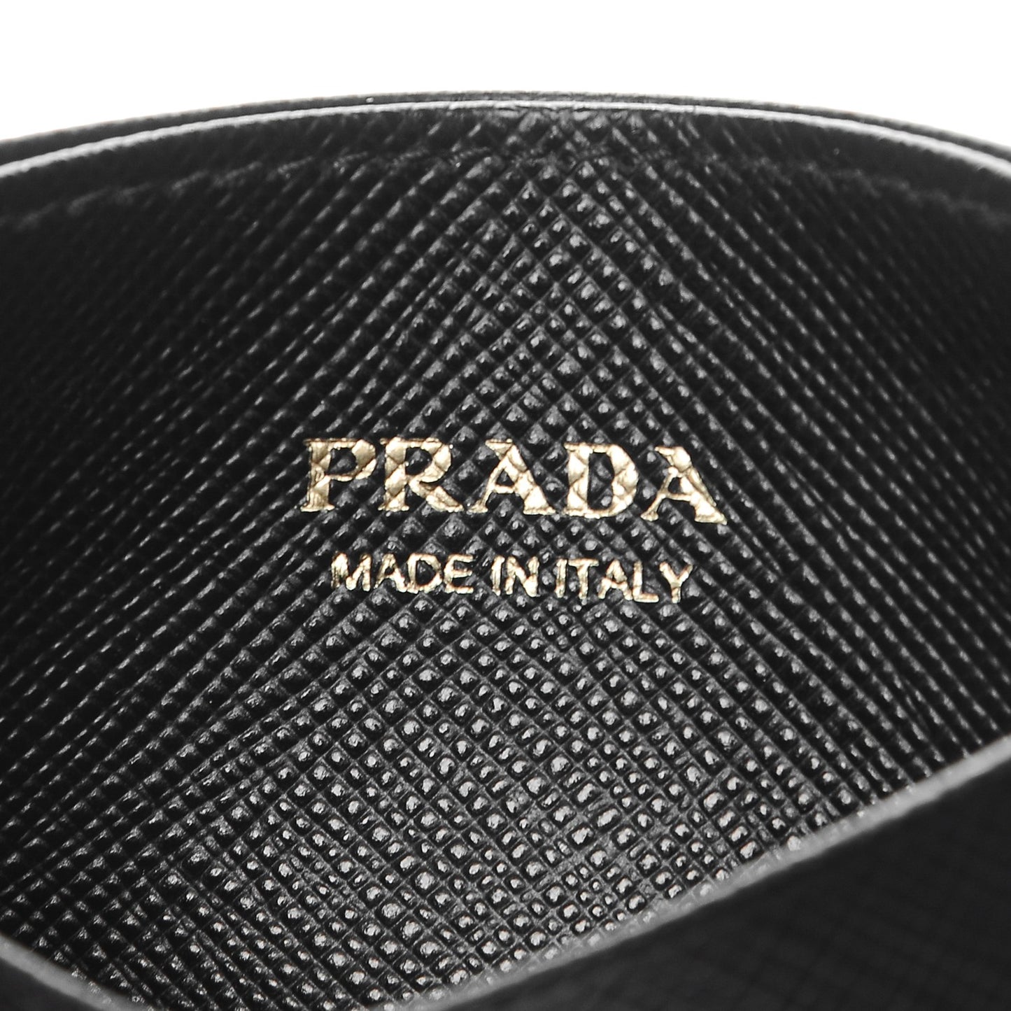 Saffiano Metal Card Case Black