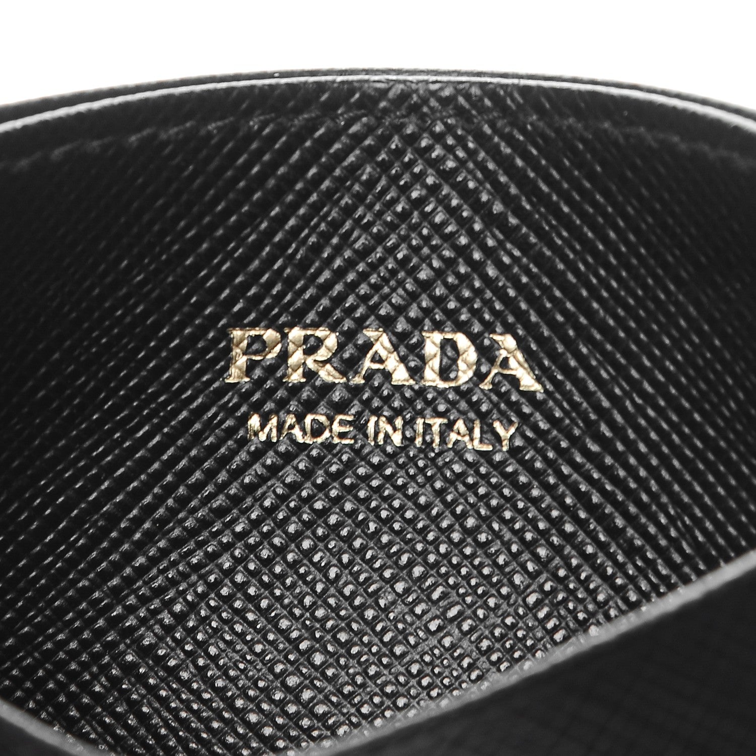 Prada Saffiano Metal Card Case Black 6 of 7
