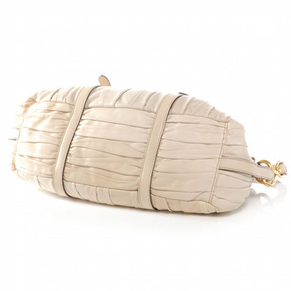 Prada Nappa Leather Gaufre Tote Beige 4 of 7