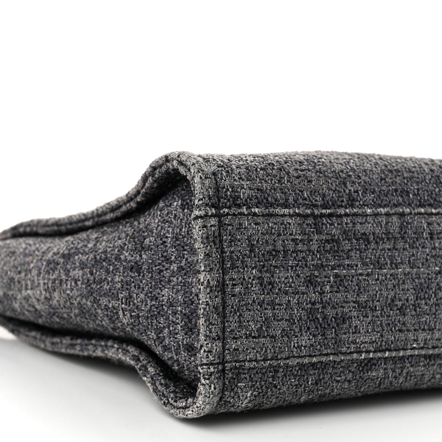 Lurex Boucle Mini Deauville Tote Blue