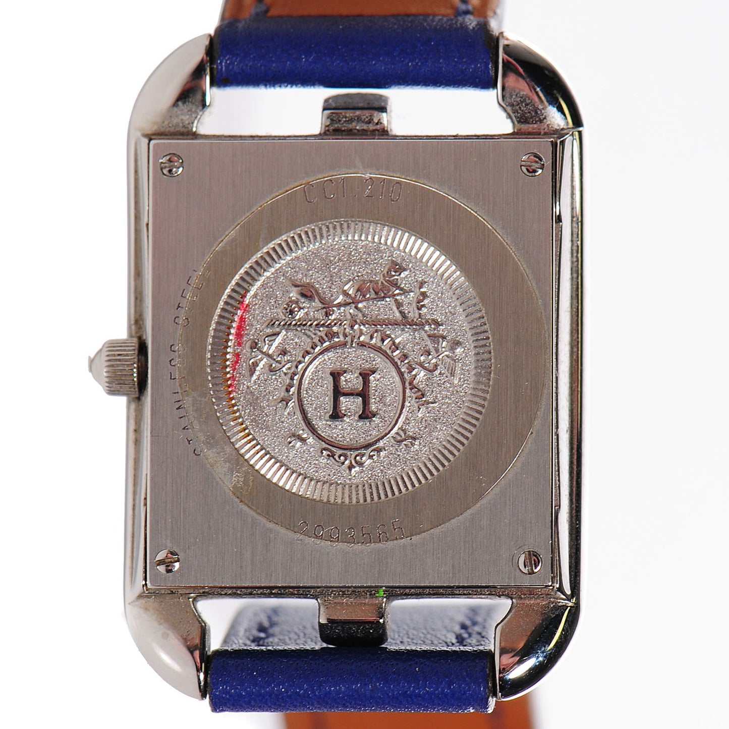 Swift Calfskin Cape Cod PM Double Tour Watch Bleu Electrique