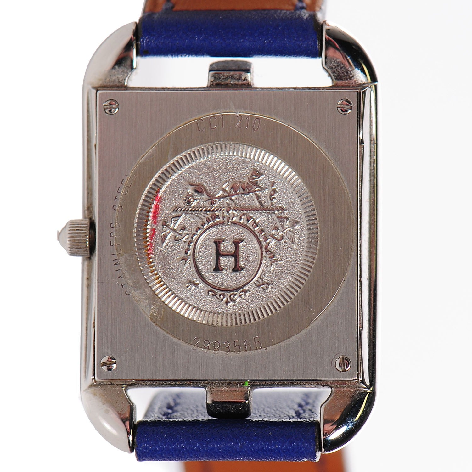 Hermes Swift Calfskin Cape Cod PM Double Tour Watch Bleu Electrique 5 of 14