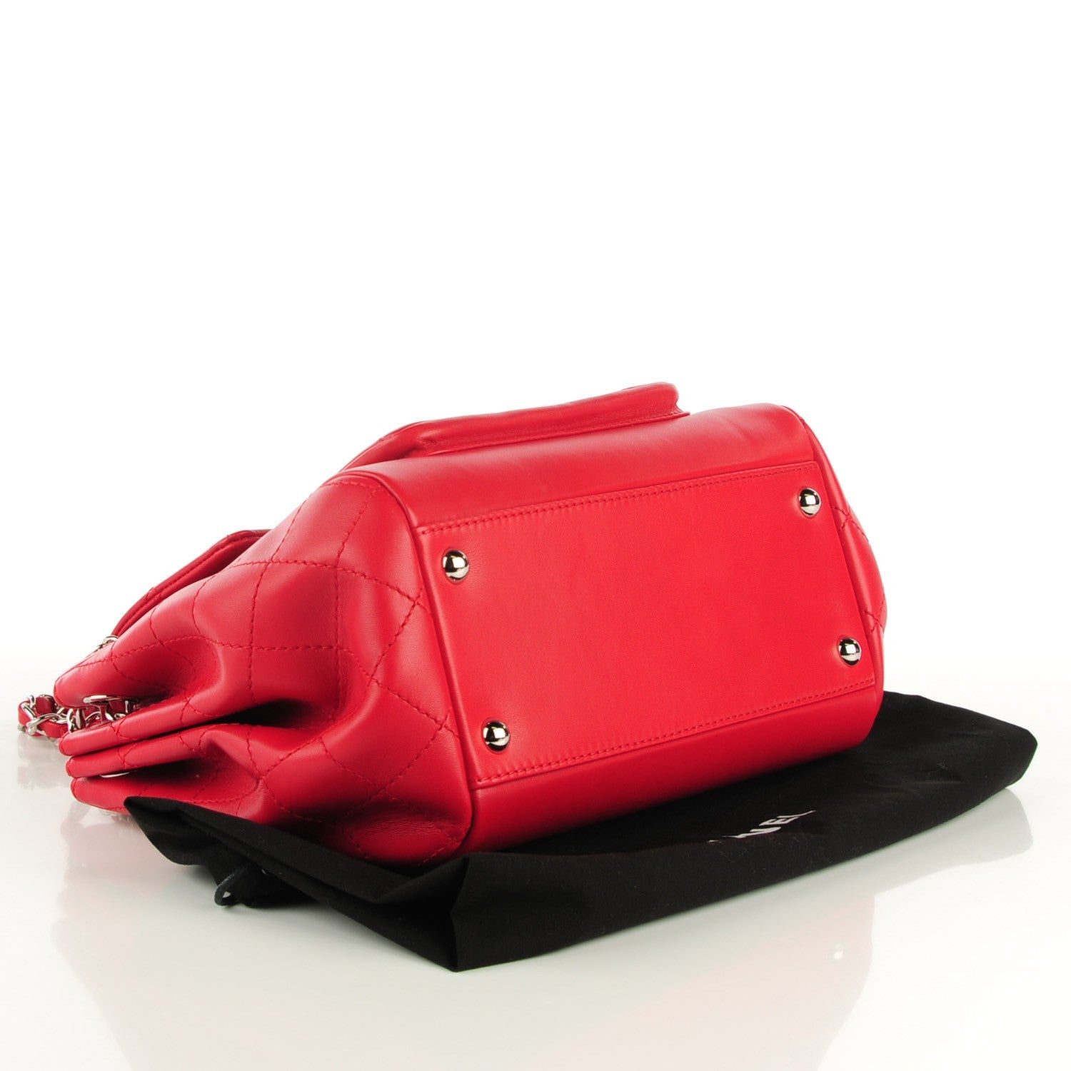 Chanel Lambskin Quilted Accordion Flap Red 4 of 7