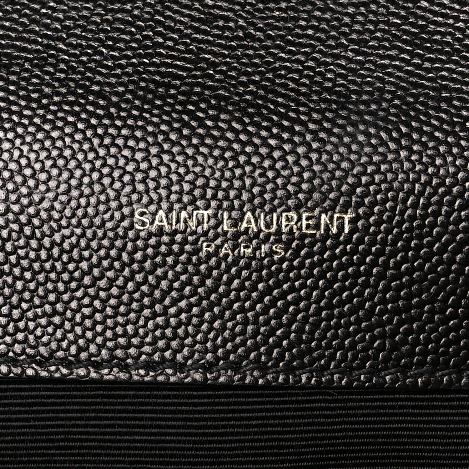 Saint Laurent Grain De Poudre Textured Mixed Matelasse Triquilt Medium Monogram Satchel Black 6 of 12
