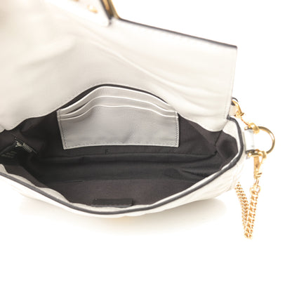 Fendi Nappa FF 1974 Embossed Mini Baguette White 5 of 11