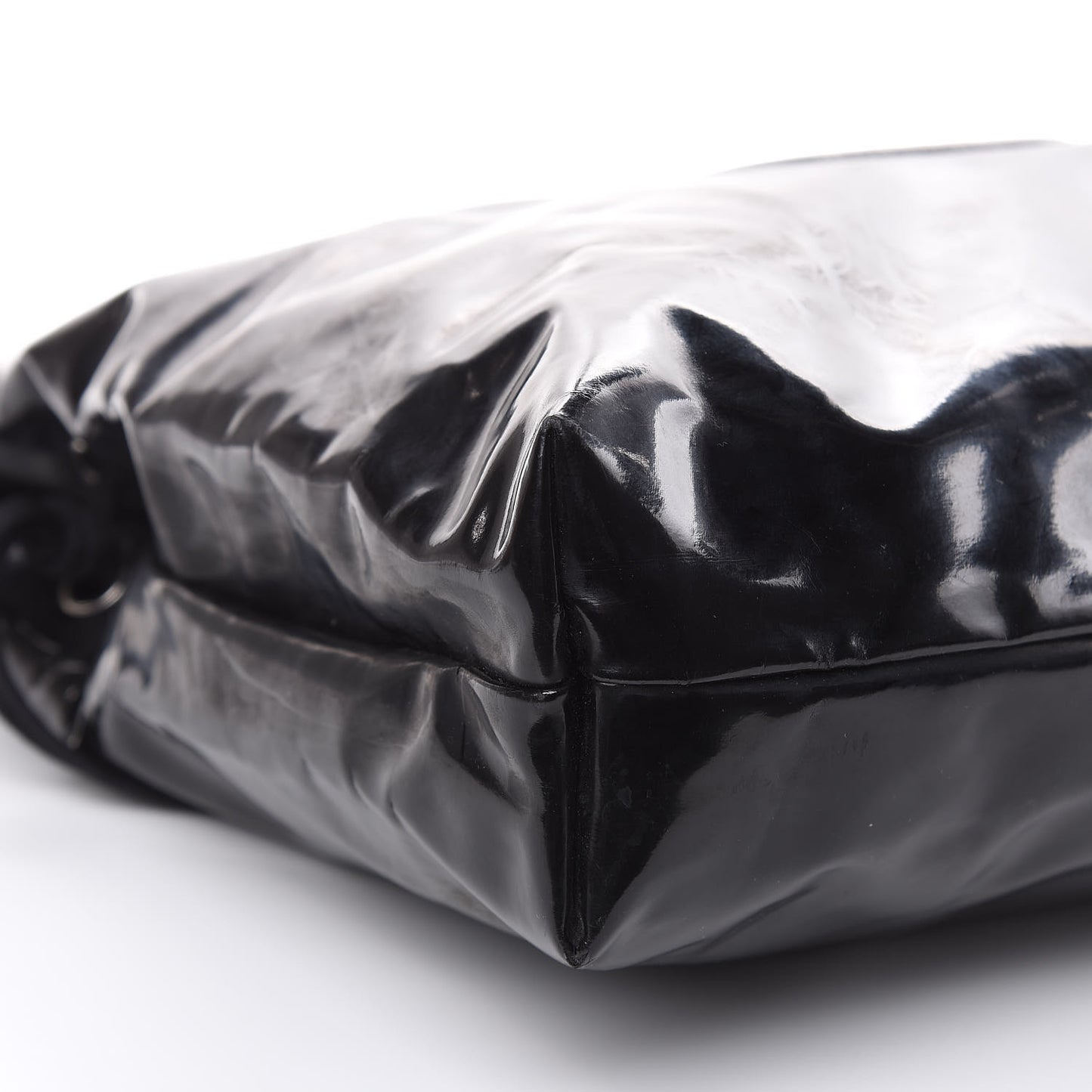 Vinyl Spirit Drawstring Tote Black