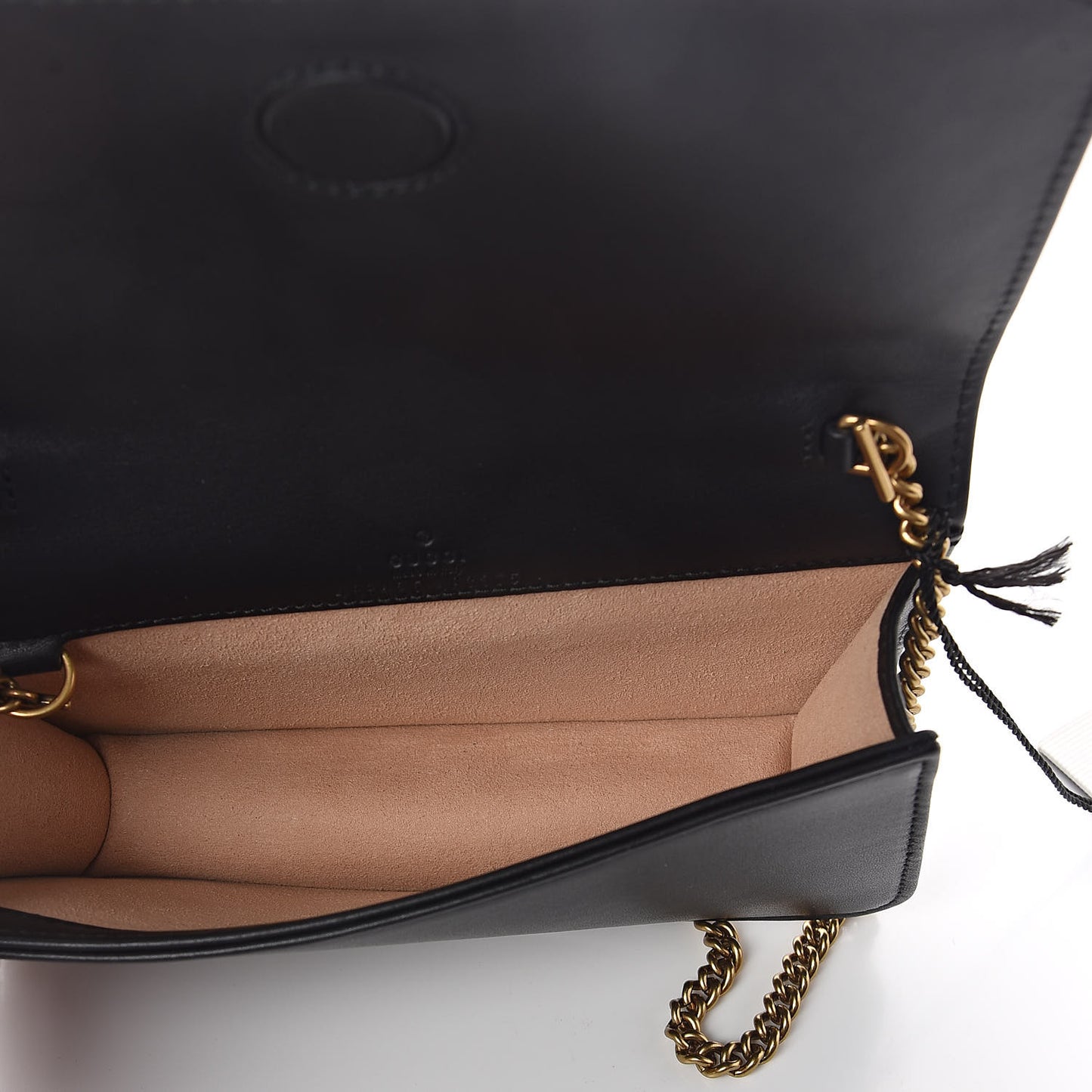 Calfskin Matelasse GG Marmont Mini Bag Black