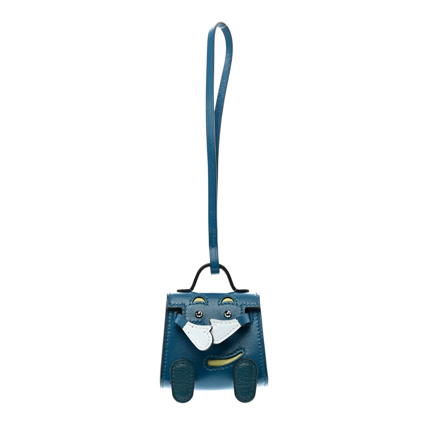 Tadelakt Chevre Mysore Kelly Quelle Idole Bag Charm Bleu Izmir Jaune Bourgeon Bleu Brume Vert Bosphore