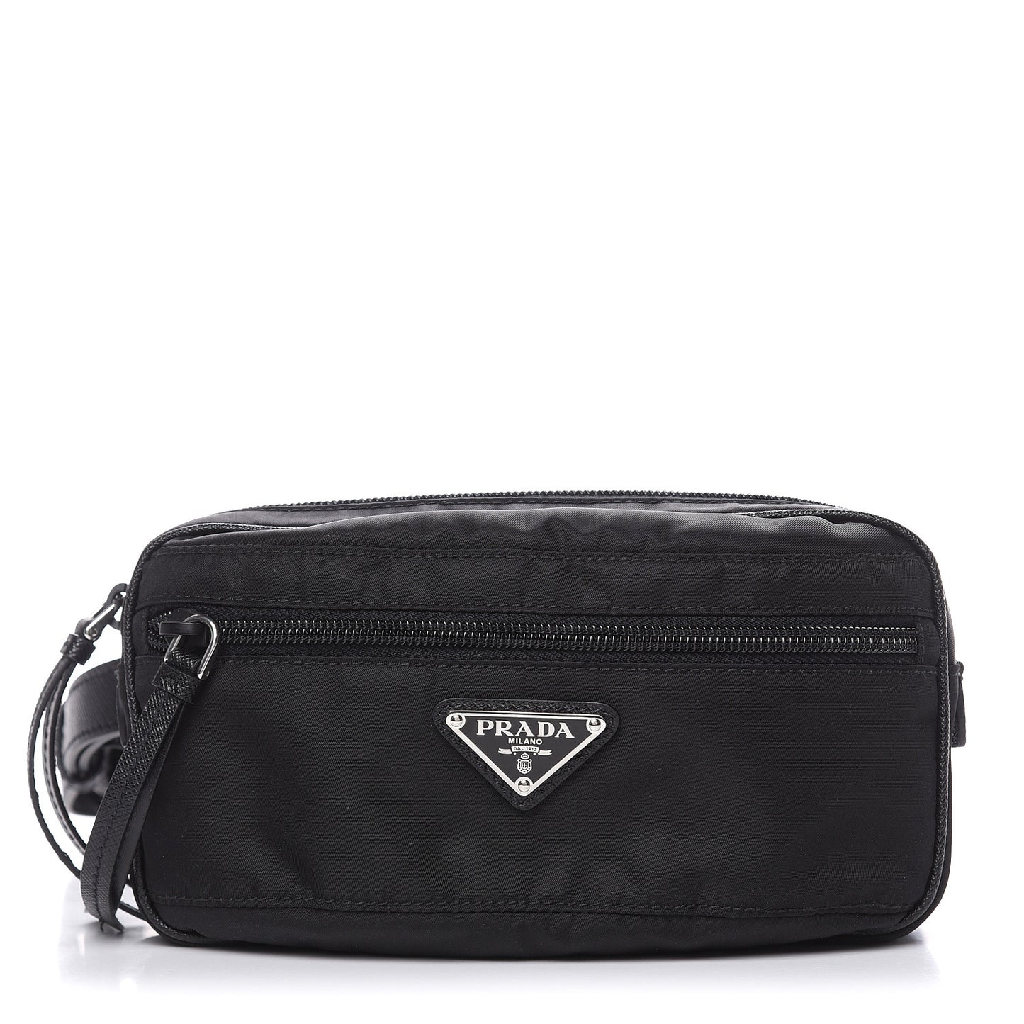 Tessuto Nylon Saffiano Belt Bag Black
