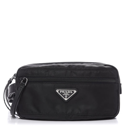 Prada Tessuto Nylon Saffiano Belt Bag Black 1 of 7