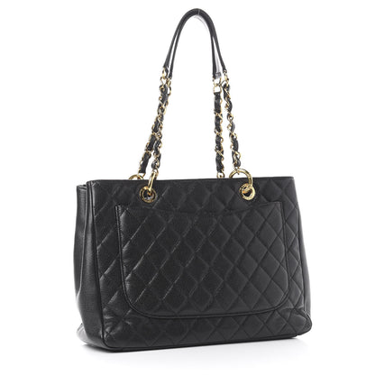 Chanel Caviar Quilted Grand Shopping Tote GST Black 2 of 8