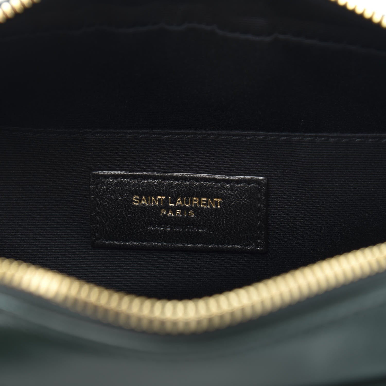 Saint Laurent Calfskin Matelasse Monogram Lou Camera Bag Green 6 of 10