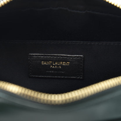 Saint Laurent Calfskin Matelasse Monogram Lou Camera Bag Green 6 of 10