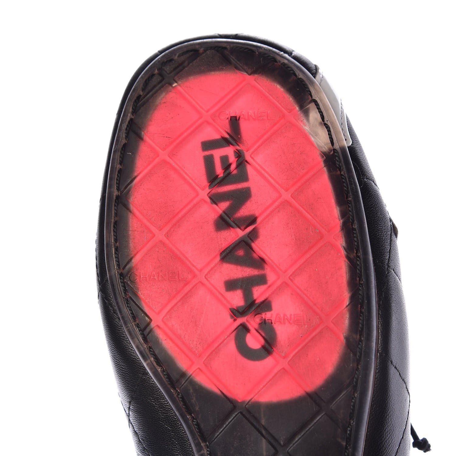 Chanel Lambskin Cambon Quilted Ballerina Flats 38 Black 15 of 18