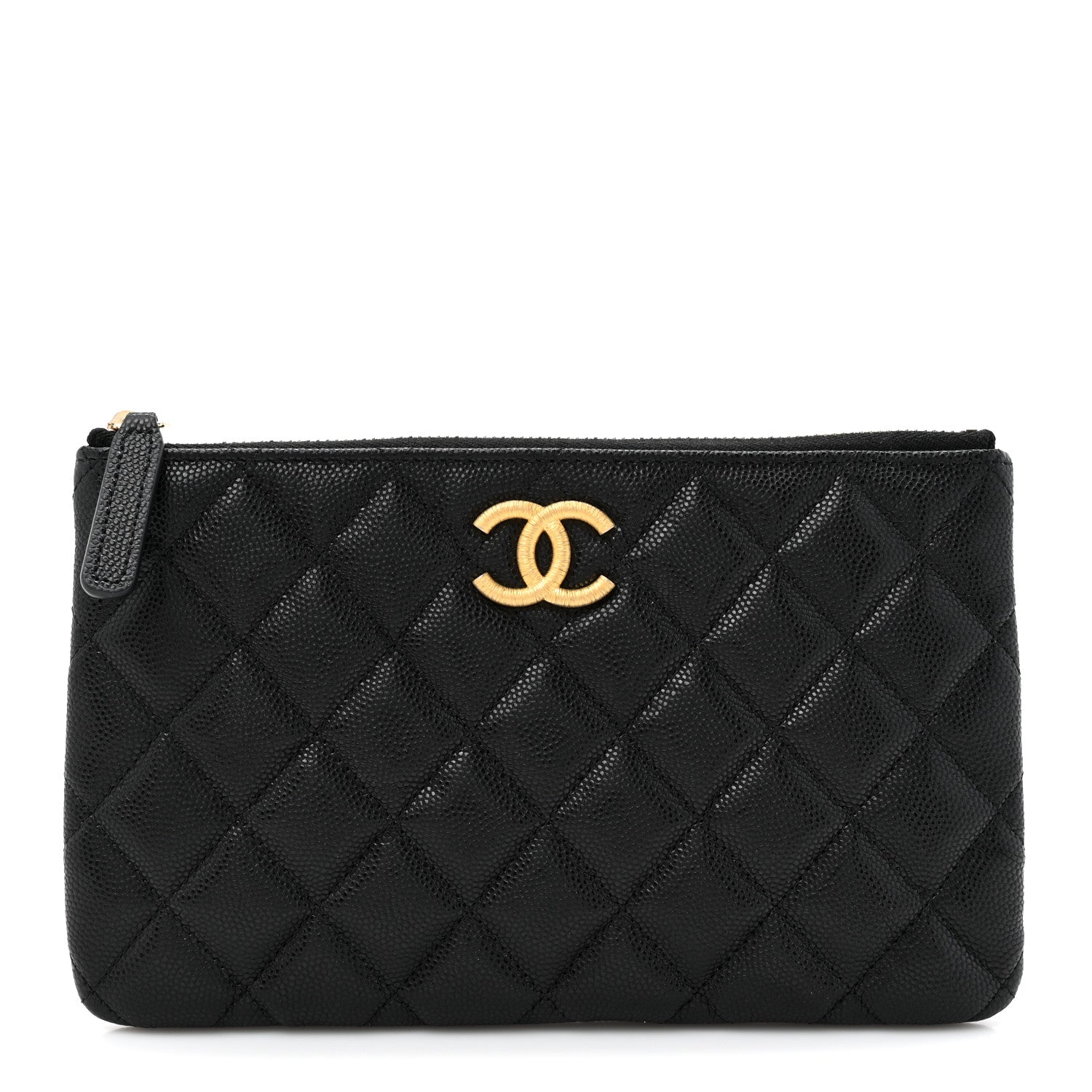 Chanel Caviar Quilted Small CC Cosmetic Case Black 1 of 8