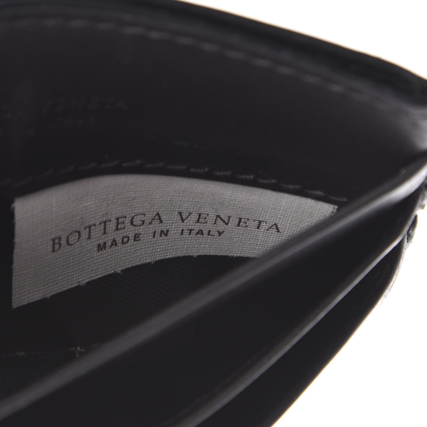 Nappa Intrecciato Card Holder Black