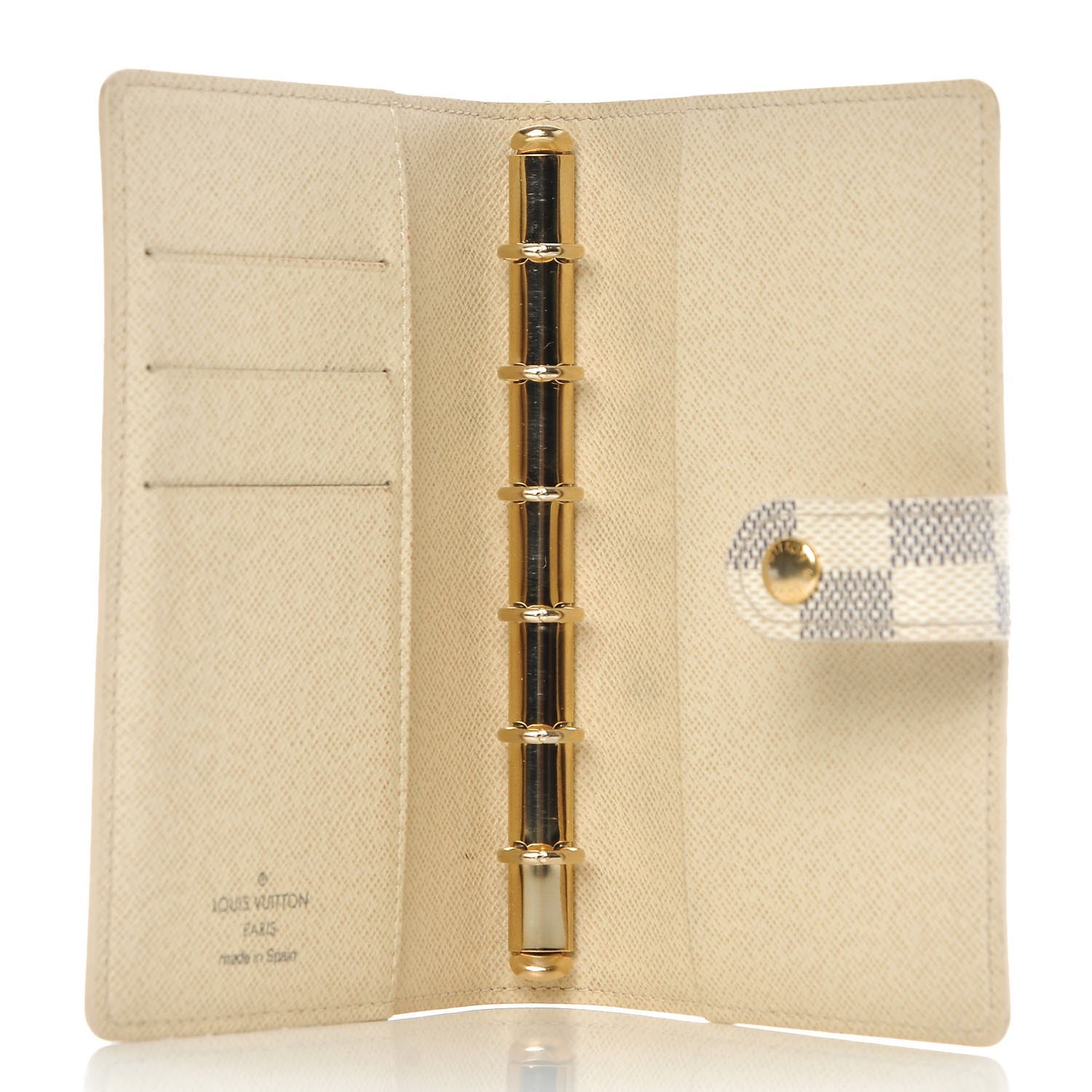 Louis Vuitton Damier Azur Small Ring Agenda Cover 5 of 8