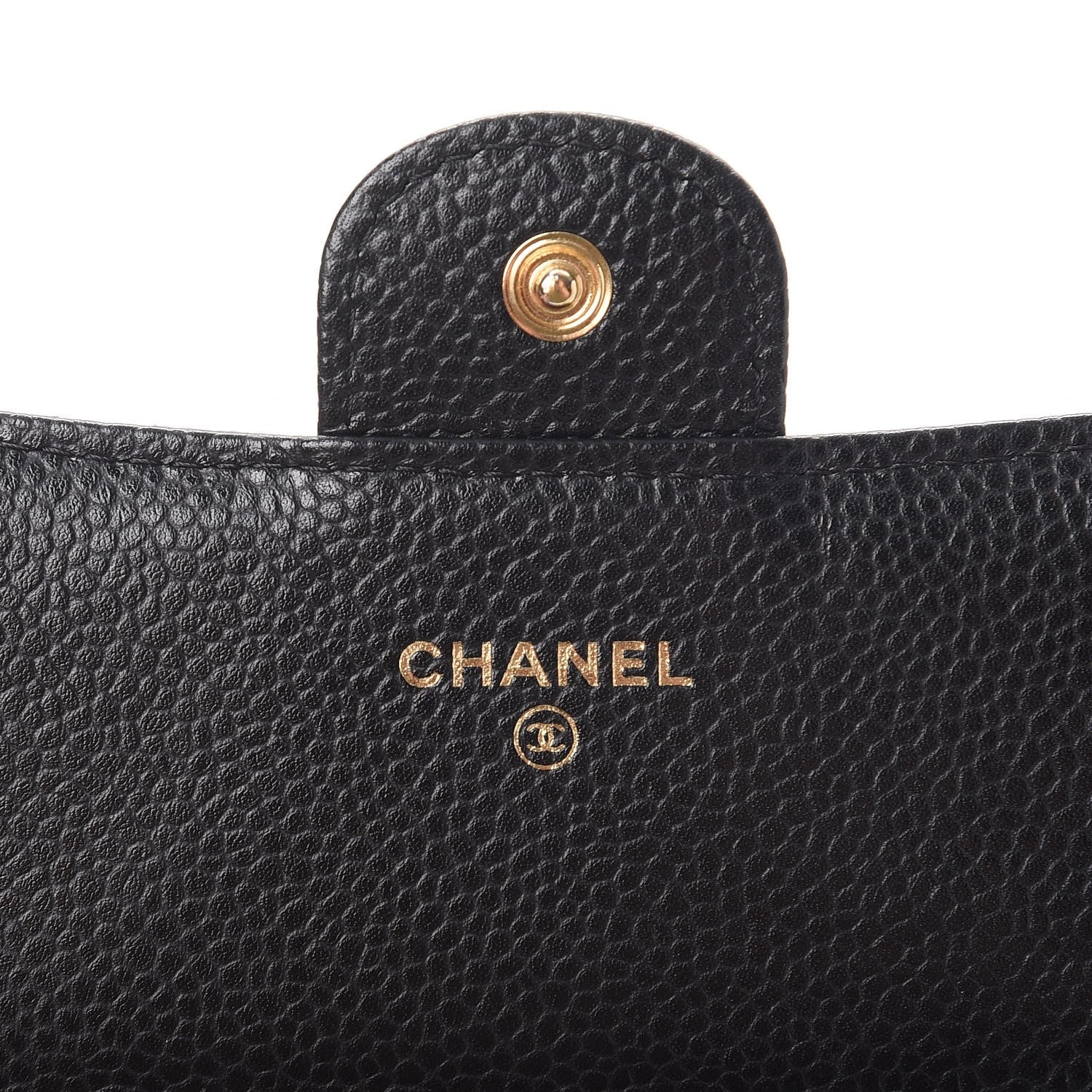 Chanel Caviar Quilted Large Gusset Flap Wallet Black 6 of 9