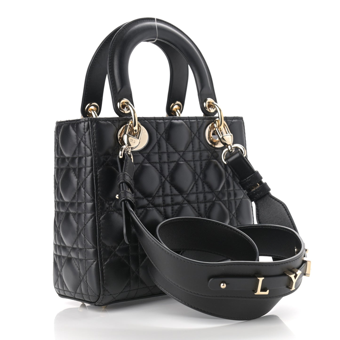 Lambskin Cannage Small My ABCDior Lady Dior Black