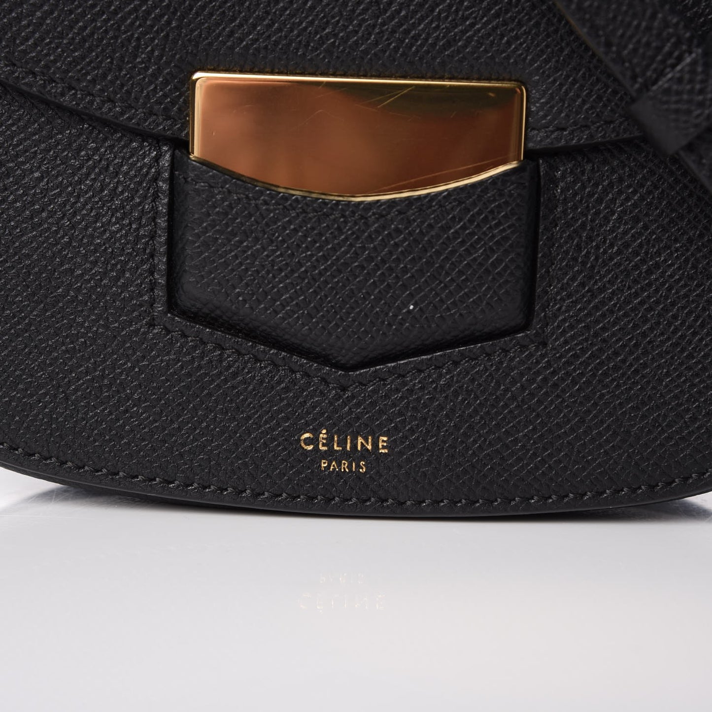 Grained Calfskin Small Trotteur Black